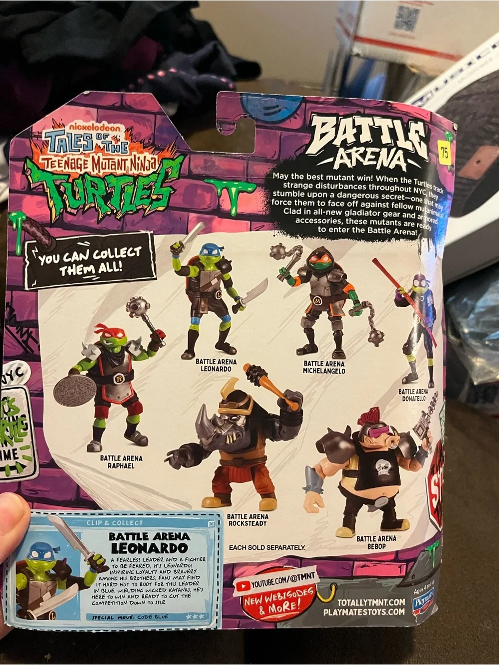 Tales of the Teenage Mutant Ninja Turtles Leonardo Action Figure - Blue & Green